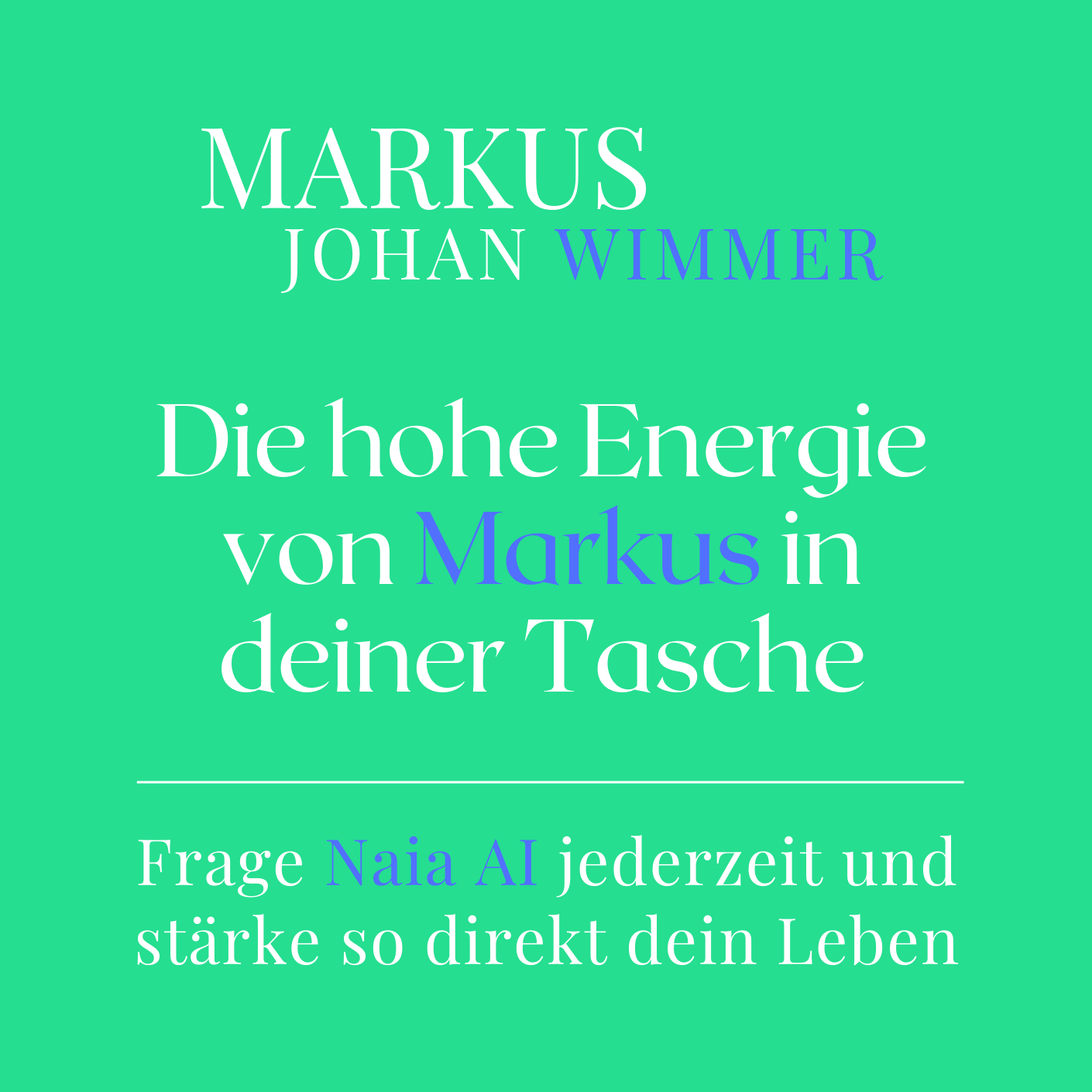 Glücklich. Leben. Naia AI